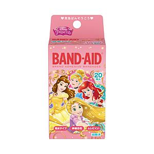 ジョンソン＆ジョンソン 【バンドエイド】防水テープ ディズニープリンセス 20枚入〔ばんそうこう〕