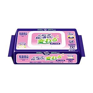日本製紙クレシア アクティ においが良い香りに変わるおしりふき 72枚入