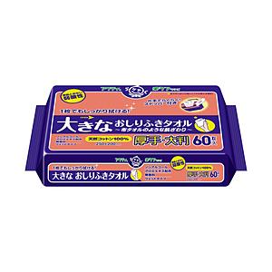 日本製紙クレシア アクティ　大きなおしりふきタオル　60枚