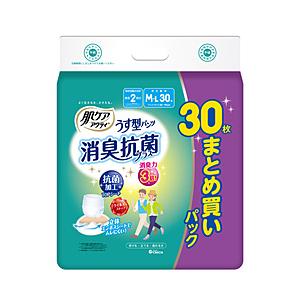 日本製紙クレシア 肌ケアアクティ うす型パンツ消臭抗菌プラス M-L30枚 肌ケアアクティ