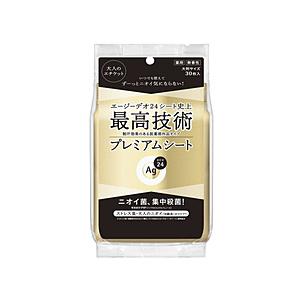 ファイントゥデイ資生堂 エージーデオ24 プレミアムデオドラントシャワーシート 無香料 30枚(医薬...