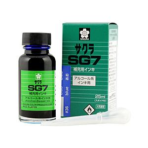 サクラクレパス 補充用インキ 25ml SG7 青 HGK#36