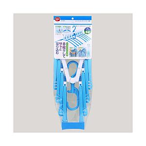 ダイヤコーポレーション ワンタッチハンガー8連 57566 ホワイト・ブルー