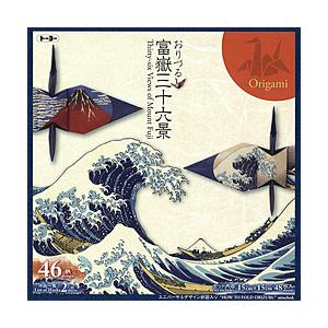 トーヨー おりづる おりがみ [15cm/46色/46枚]  富嶽三十六景 6202