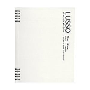 Nakabayashi Wリング式アルバム KG判2段 かける〜の台紙 LUSSO(ルッソ)  ホワ...