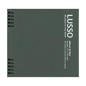 Nakabayashi Wリング式アルバム L判1段 かける〜の台紙 LUSSO(ルッソ)  ブラッ...
