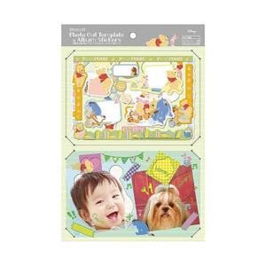 Nakabayashi くまのプーさん フォトカットテンプレート付シールセット（プー）アSFCS22...