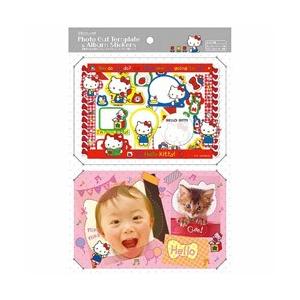 Nakabayashi ハローキティ フォトカットテンプレート付シールセット（ハローキティ）アSFC...