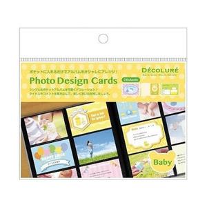 Nakabayashi DECOLURE フォトデザインカード ベビー1 PTCL01
