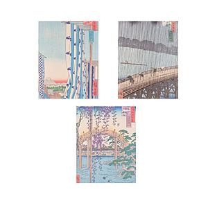 Nakabayashi ミニポケットアルバム 3冊セット 歌川広重