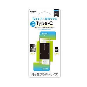 Nakabayashi USB2.0 Type-C＆A SDカードリーダー   ［USB2.0 /ス...