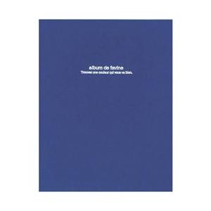 Nakabayashi 100年台紙アルバム/ドゥファビネ(A4サイズ/フエルアルバム/ダークブルー...