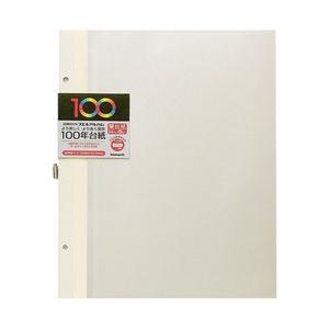 Nakabayashi 100年台紙フリー替台紙 （A4サイズ／100年台紙5枚／アイボリー） アH...