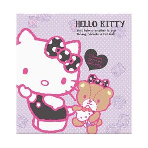 Nakabayashi ハローキティ Lサイズフエルアルバム 100年台紙黒（パープル）