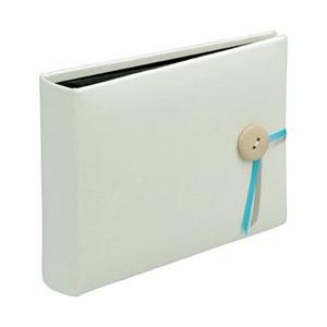 Nakabayashi 雑貨調ポケットアルバム／L判1段40枚（ホワイト）　FBPK-L40-W