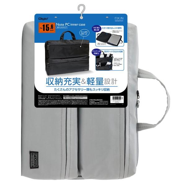 Nakabayashi ノートパソコン対応 [〜15.6インチ] インナーケース ポケットタイプ  ...