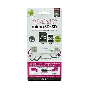 Nakabayashi CRW-DSD63W microSD/SDカード専用カードリーダー Digi...