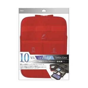 Nakabayashi 10インチタブレット用［横幅 275mm］　マルチタブレットケース　レッド　...