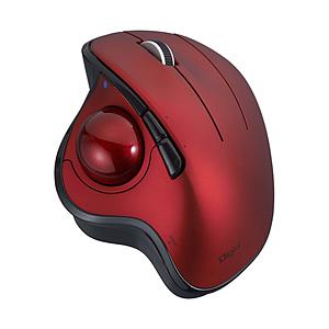 Nakabayashi マウス トラックボール レッド MUS-TBIF182R