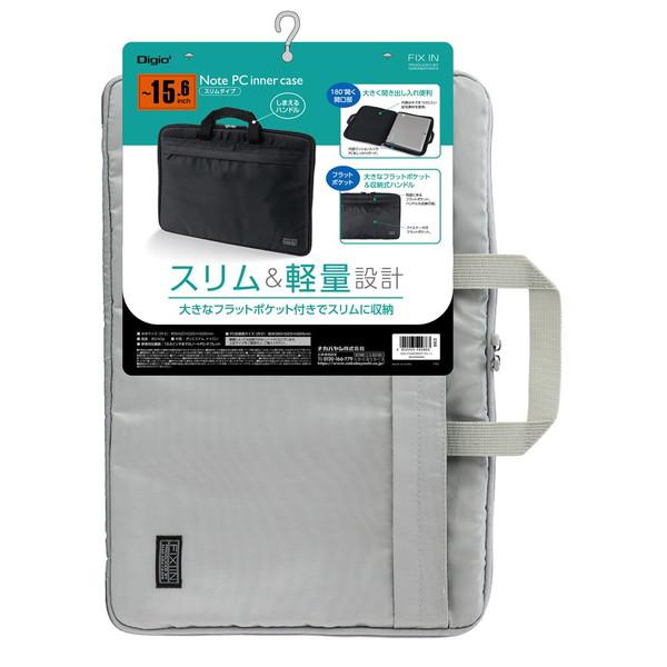 Nakabayashi ノートパソコン対応 [〜15.6インチ] インナーケース スリムタイプ  グ...