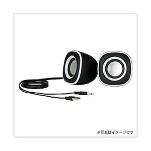 Nakabayashi SP-001WL PCスピーカー 3.5mm接続  ホワイトライン ［USB...