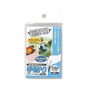 Nakabayashi 手貼りラミフィルム（定期券サイズ・10枚）　TLF-001