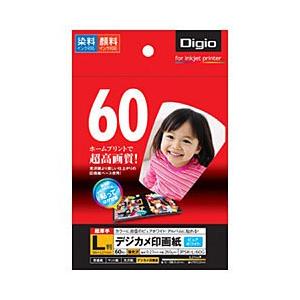 【在庫限り】 Nakabayashi Digio デジカメ印画紙（超厚手L版・60枚）　JPSK-L...
