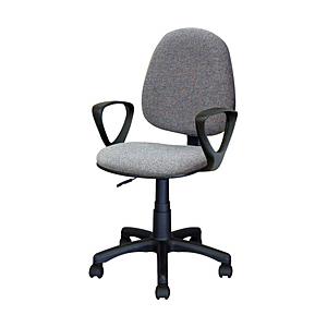 Nakabayashi CNE-202N　ＯＡチェア／ロ−バック／肘付き／グレ−