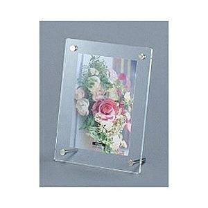 Nakabayashi アクリル製ピクチャーフレーム「スタンドタイプ」（ポストカード判／クリアー）フ...