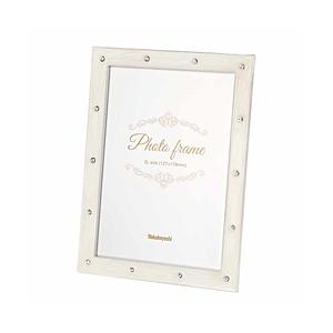 Nakabayashi フォトフレーム 金属製 シンプル 2L ホワイト