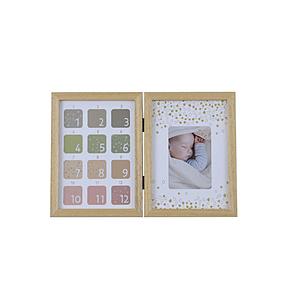 Nakabayashi Lampoa 木製フォトフレーム A5タテ＋A5タテ 2面タイプ