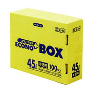日本サニパック E-44エコノプラスBOX45L半透明　100枚　E44HCL