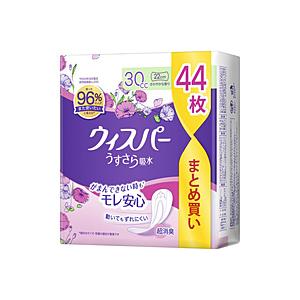 P＆G ウィスパー うすさら吸水 女性用 吸水ケア 30cc 安心の少量用 昼用ナプキンサイズ 44...