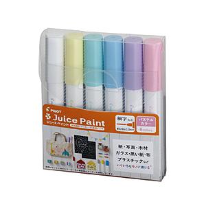 パイロット 水性顔料マーカー 細字 6色セット ジュースペイント パステルカラー SJP120FN-...
