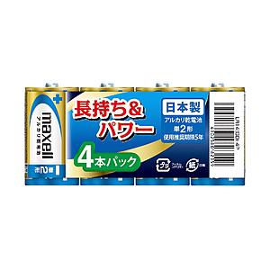 maxell マクセル　アルカリ乾電池単２（４個入り）   LR14(GD)4P｜y-sofmap