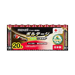 maxell 【単4形】 20本 アルカリ乾電池 「ボルテージ」（LR03-T-20P 【864】 ...
