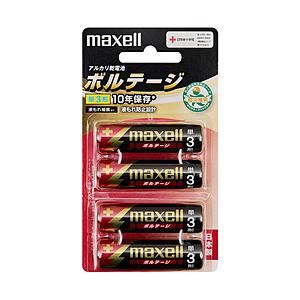 maxell LR6(T) 4B （アルカリ乾電池「ボルテージ」/単3形/4本ブリスターパック） [振込不可]｜y-sofmap