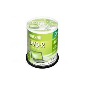 maxell データ用 DVD-R 1-16倍速対応 インクジェットプリンター対応 ひろびろホワイトレーベル 4.7GB スピンドルケース 100枚