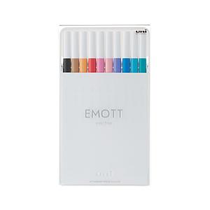 三菱えんぴつ 水性サインペン 10色セット EMOTT(エモット) No.2 PEMSY10C.NO...