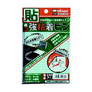 ミツヤ ミツヤ　両面強力粘着ピン　増量タイプ２４０個　Ｍ６６５２４   RWAP-240