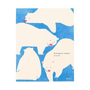 デザインフィル 便箋 きまぐれ クマ柄 20505006 【864】