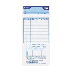 マックス タイムレコーダー用タイムカード （100枚入り）　ER-Sカード（ER90060）