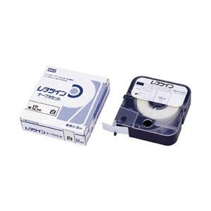 マックス チューブマーカー レタツイン テープカセット12mm幅 白 LMTP312W