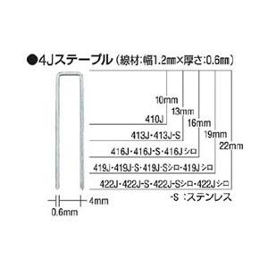 マックス タッカ用ステープル　肩幅4mm　長さ16mm　5000本入り　416J