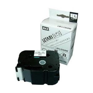 マックス ラベルプリンタ　ビーポップミニ　36mm幅テープ　白地黒字　LML536BW