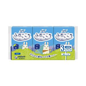 ユニチャーム 【sofy（ソフィ）】ふわごこち無香料　38枚×3〔サニタリー用品（生理用品）〕 [振...