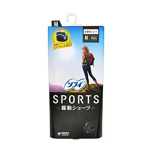 ユニチャーム ソフィ SPORTS 躍動ショーツ Mサイズ ブラック（生理用品 サニタリーショーツ）...