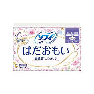 ユニチャーム 【sofy（ソフィ）】 はだおもい 特に多い日の昼 長時間用 25cm 羽つき 16枚...