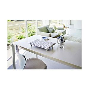 山崎実業 北欧風暮らしの定番　卓上脚付　平型アイロン台　Ｓ　チェック　グレー  GY 5780