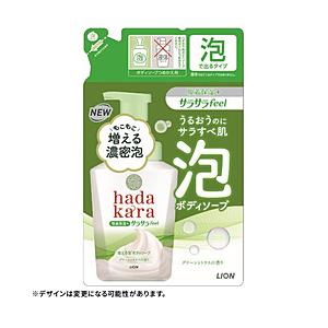 LION hadakara（ハダカラ）ボディソープ 泡で出てくるタイプ つめかえ用 420mL  サ...
